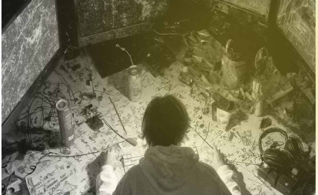 Person looking at screens